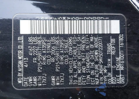 2013 Nissan Juke Sl from USA, damaged, VIN JN8AF5MV5DT220071